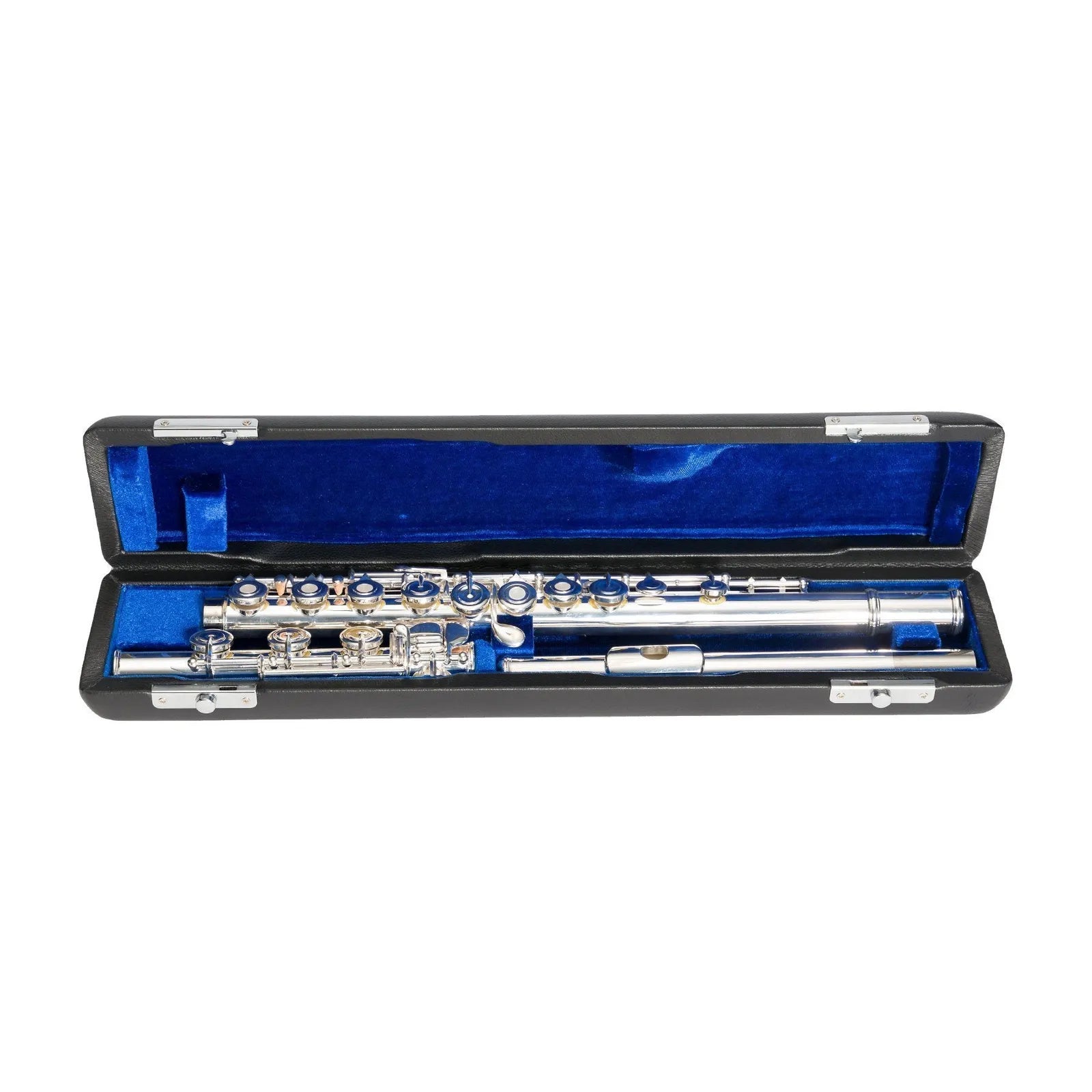 Steinhoff FL55 Intermediate C Flute Silver with French Cut Key Mechanisms and Hardcase — view 6