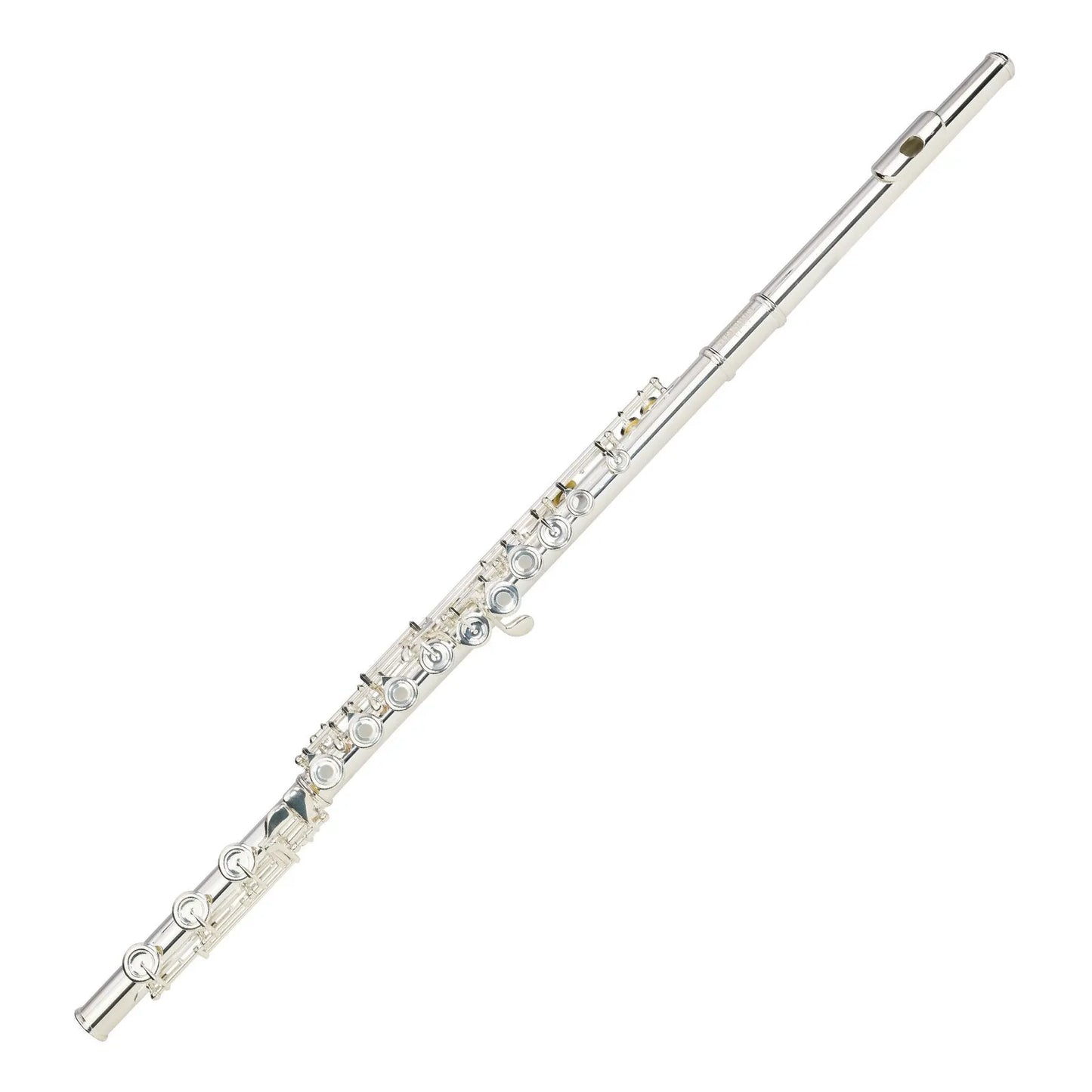 Steinhoff FL55 Intermediate C Flute Silver with French Cut Key Mechanisms and Hardcase