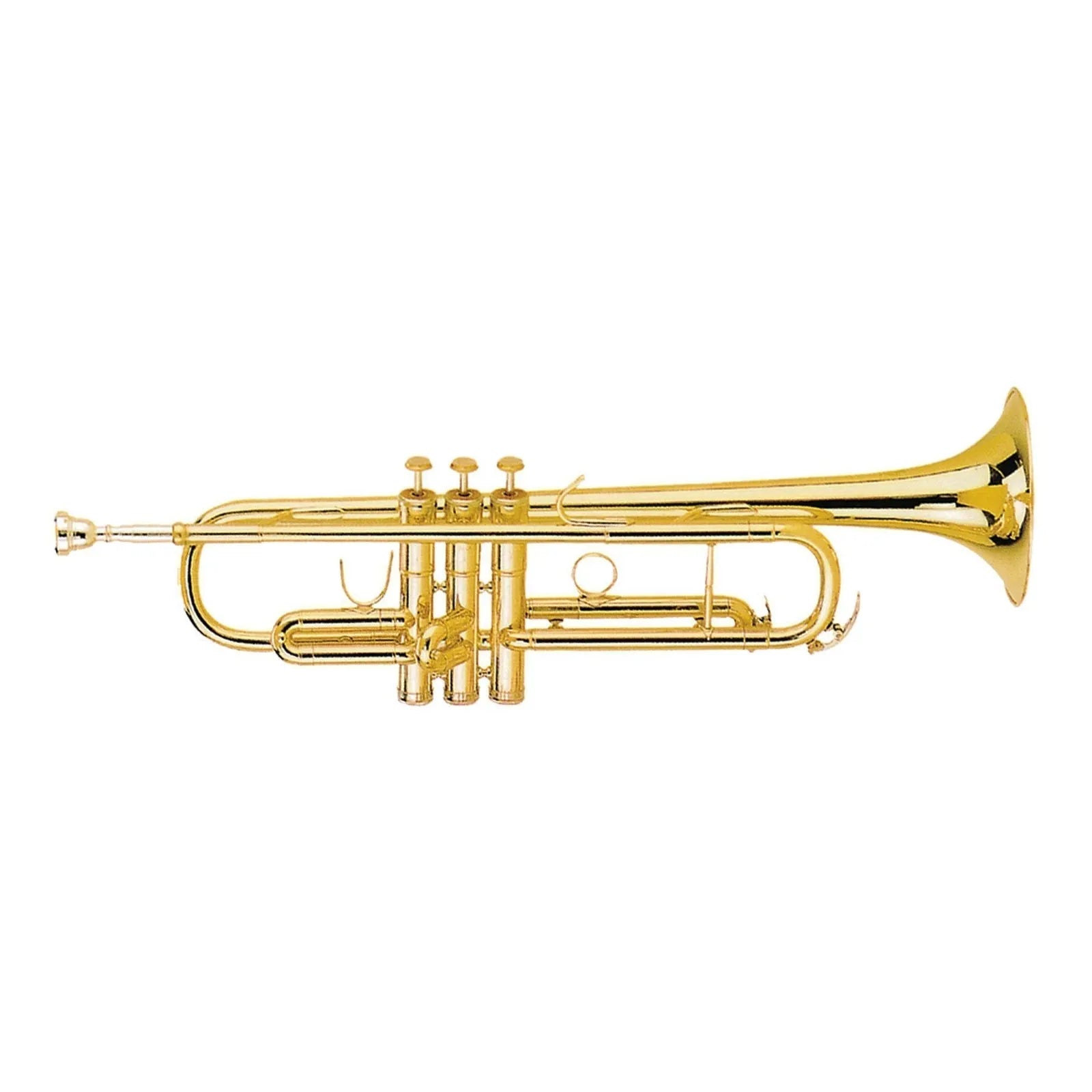 Steinhoff KSO-TR5-GLD B Flat Student Trumpet with Gold Lacquer Finish and Accessories