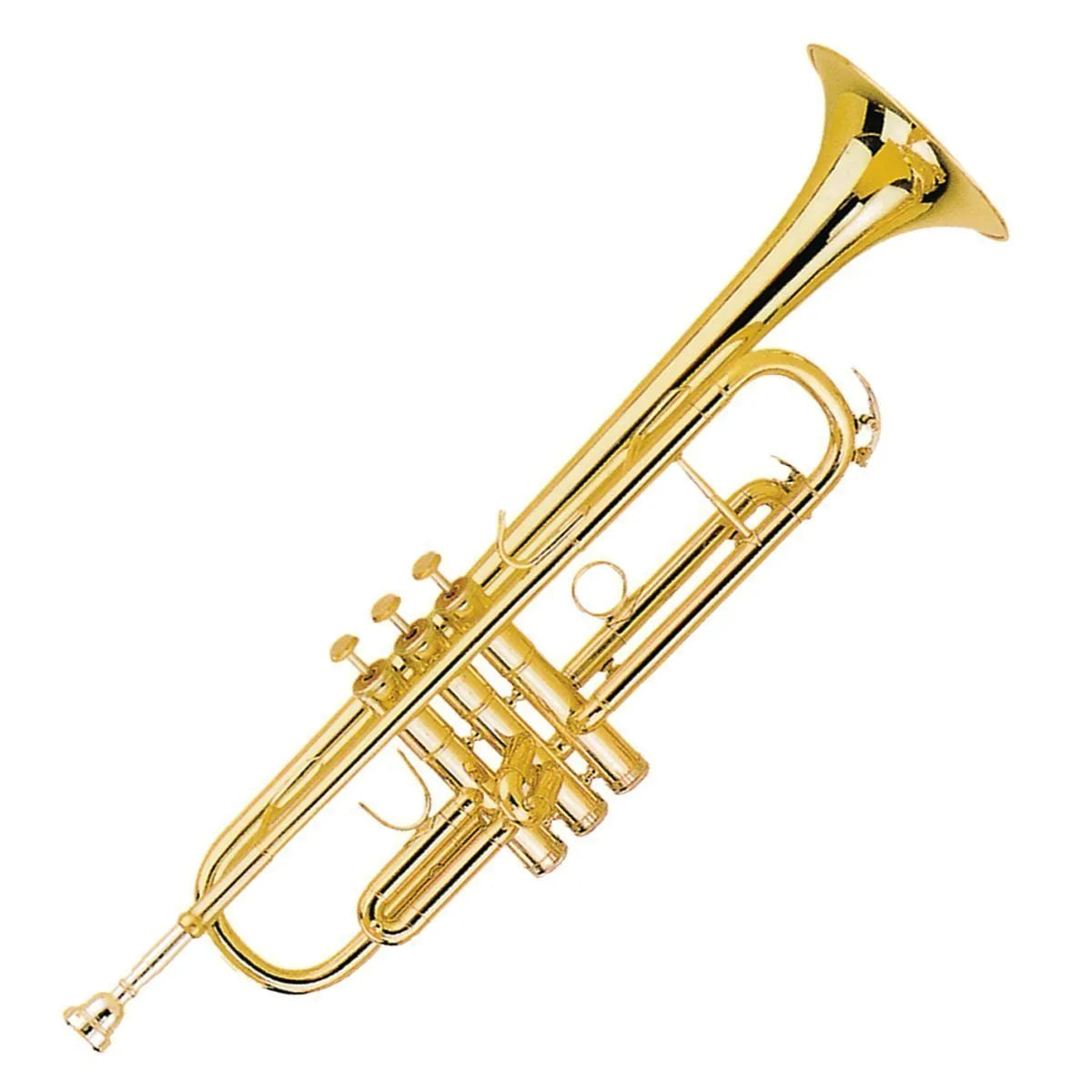 Steinhoff KSO-TR5-GLD B Flat Student Trumpet with Gold Lacquer Finish and Accessories — view 2