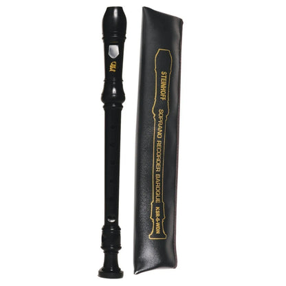 Steinhoff KSR-2-BLK 3-Piece Soprano Recorder with Cleaning Rod and Pouch — view 2