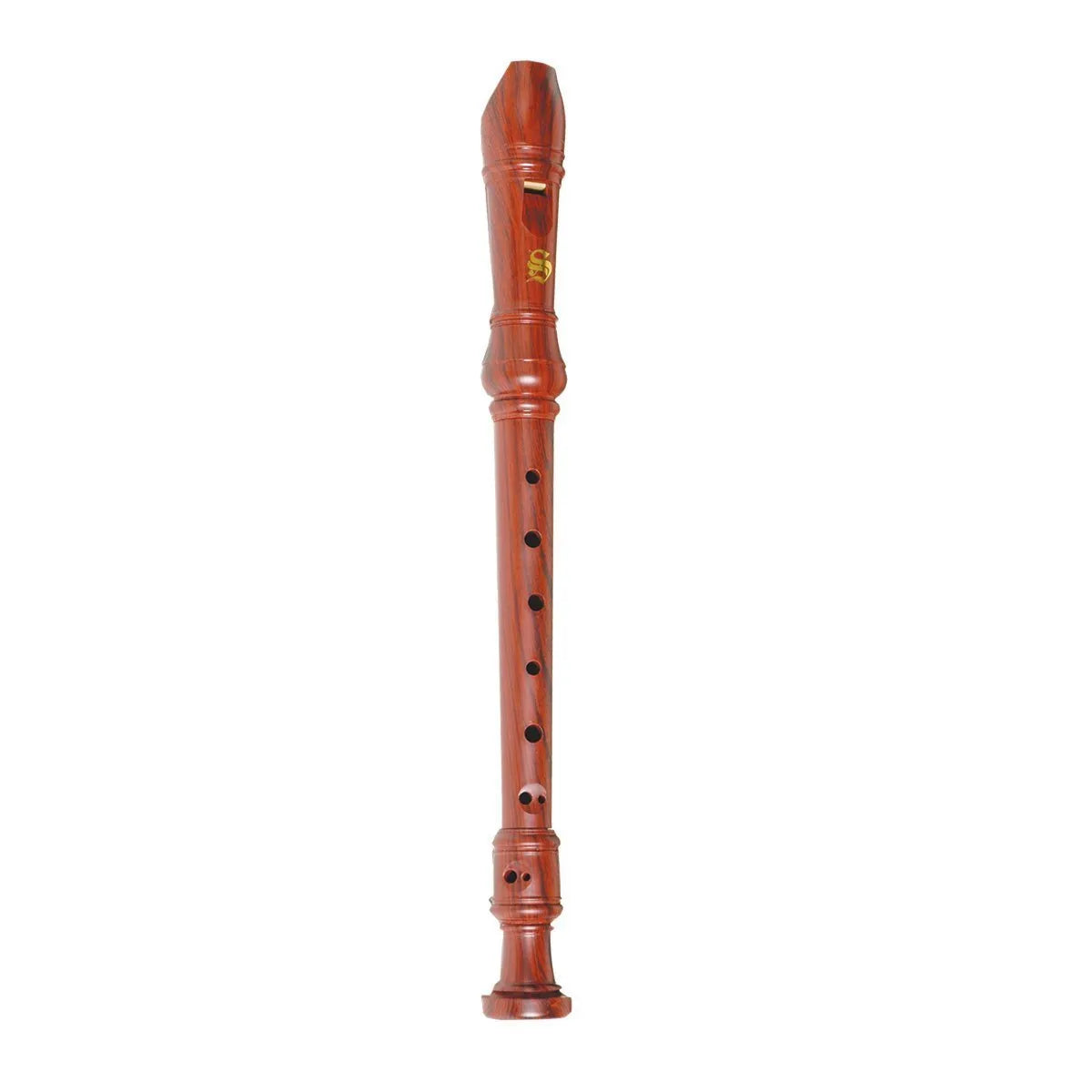Steinhoff KSR-6-WDN Wood-Look Soprano Recorder with Cleaning Rod and Pouch