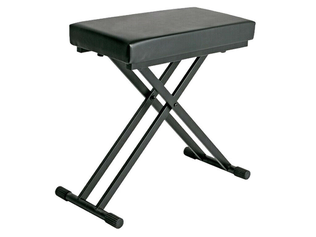 Xtreme Pro Heavy Duty Double Braced Keyboard Stool Thick Padded Vinyl Seat