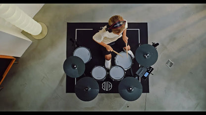 Kahzan ACE360 Electronic Drum Kit with DSP-5202 Module, 918 Voices, 72 Drum Kits, Bluetooth, Mesh Pads, Adjustable Rack — view 2