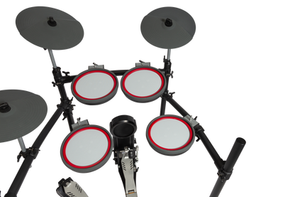 Kahzan KTD-MK5L-PRO Electronic Drum Kit - 5 Piece with Mesh Pads, 948 Voices, 52+20 Kits, Bluetooth, 288x46 Screen, and 8" Kick Pad — view 3