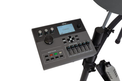 Kahzan KTD-MK5L-PRO Electronic Drum Kit - 5 Piece with Mesh Pads, 948 Voices, 52+20 Kits, Bluetooth, 288x46 Screen, and 8" Kick Pad — view 4