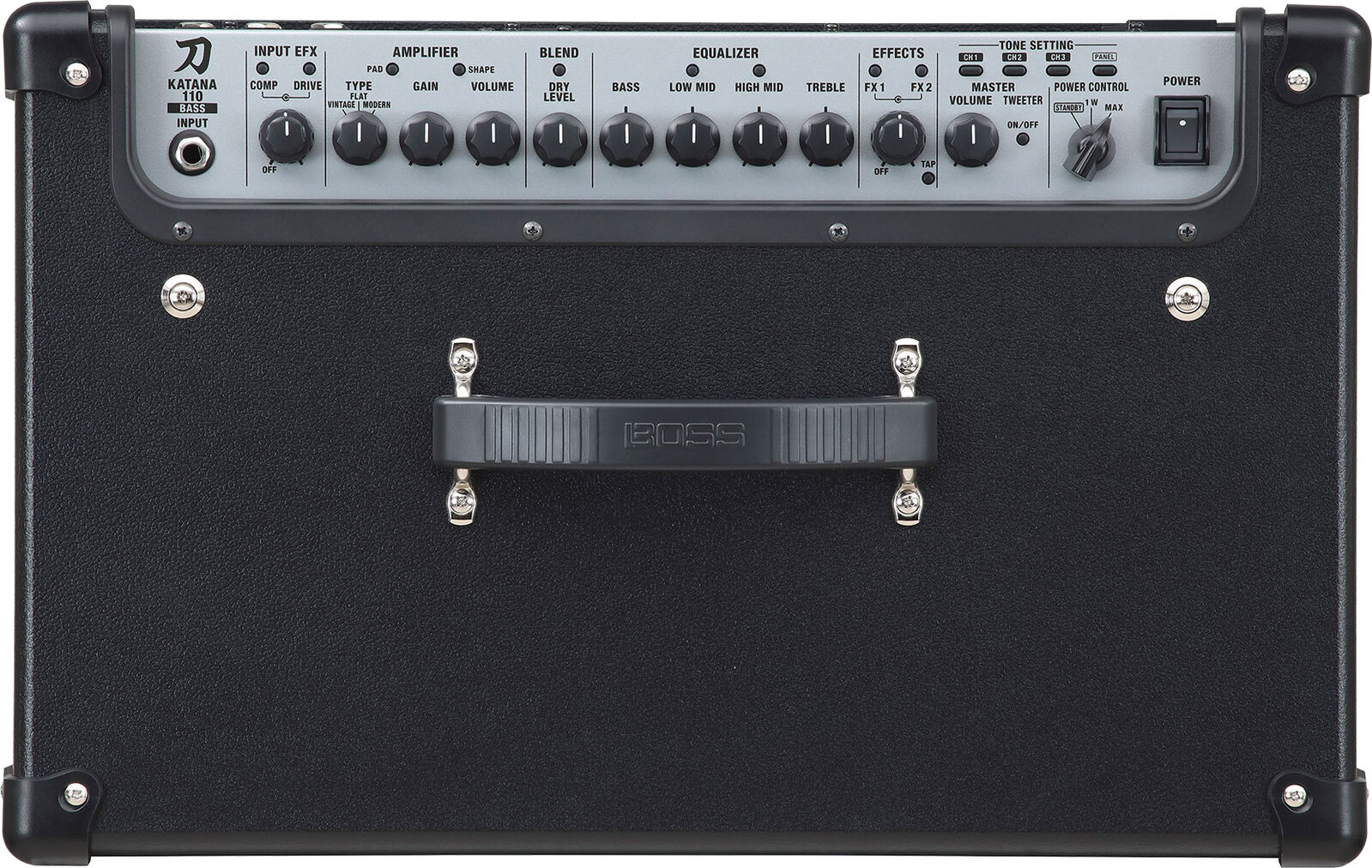BOSS KATANA-110 Bass Amplifier - 1x10" Speaker, 60W Power, Onboard Effects, 3 Amp Characters, Compact Design for Serious Bassists — view 5