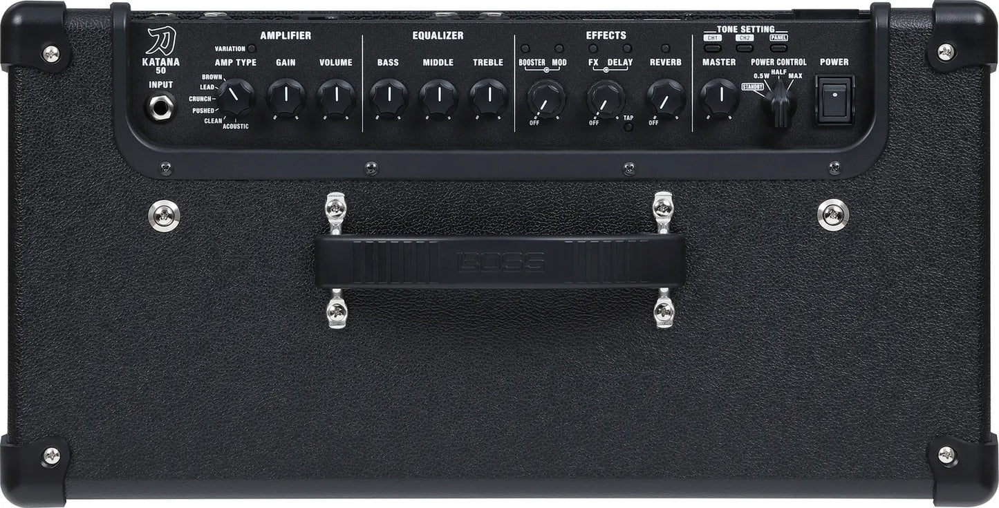 BOSS KATANA-50 Gen3 50W 1x12 Guitar Amplifier with Tube Logic Enhancements and Pushed Amp Character for Superior Sound and Feel — view 7