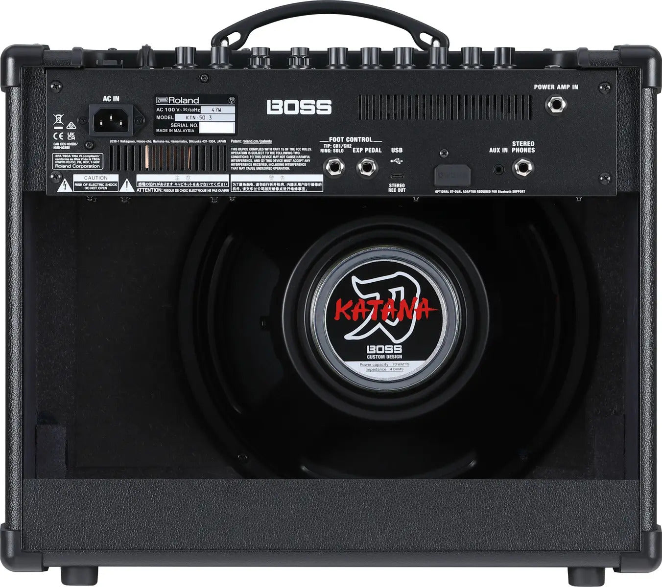 BOSS KATANA-50 Gen3 50W 1x12 Guitar Amplifier with Tube Logic Enhancements and Pushed Amp Character for Superior Sound and Feel — view 8