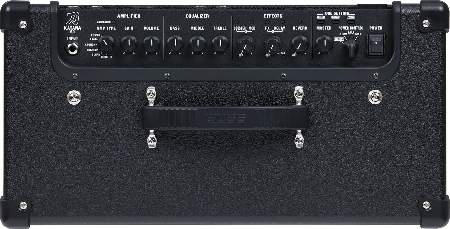 BOSS KATANA-50 Gen3 50W 1x12 Guitar Amplifier with Tube Logic Enhancements and Pushed Amp Character for Superior Sound and Feel — view 4