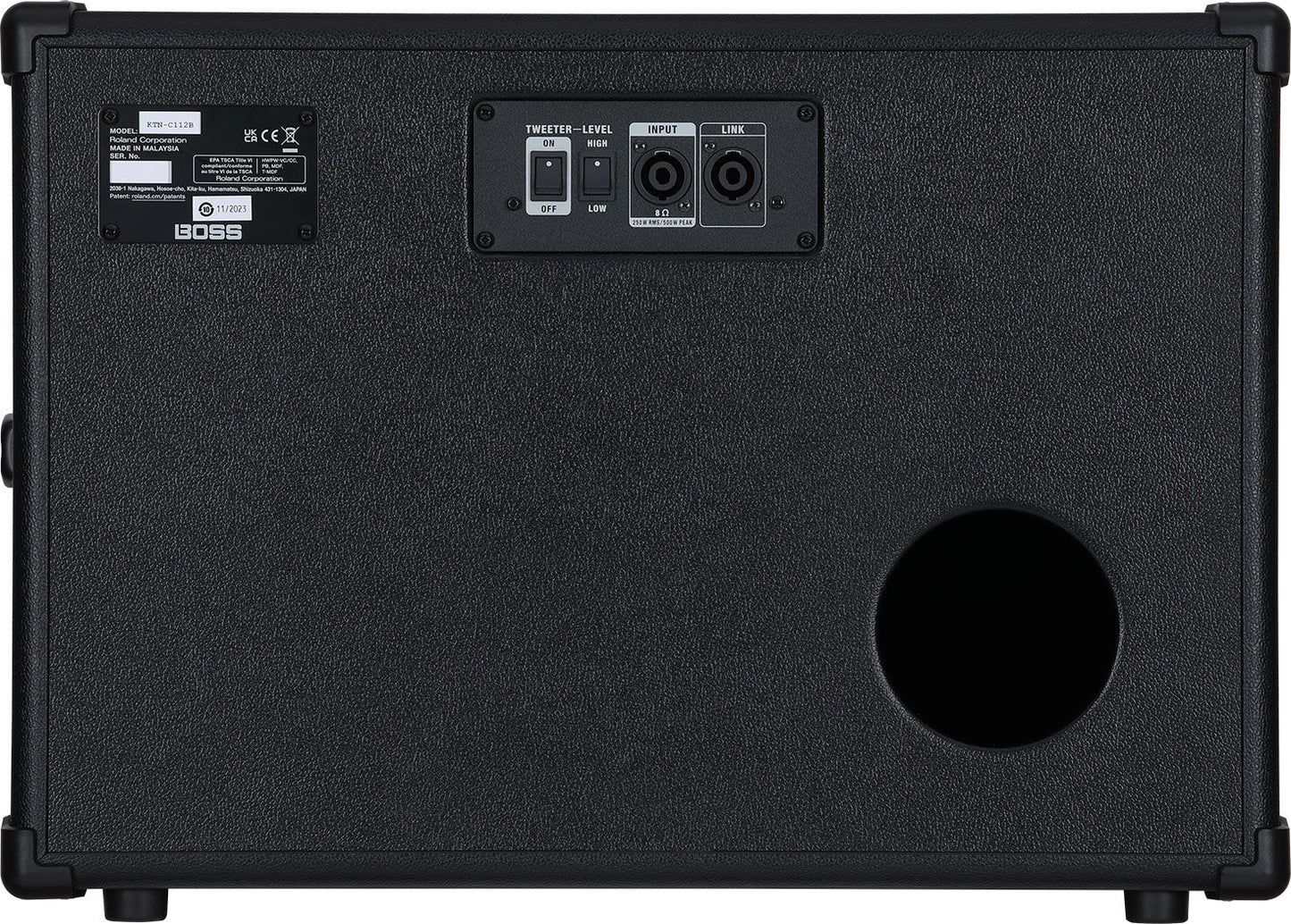 BOSS KATANA CAB 112 BASS - 500W Bass Cabinet for Katana-500 Head, Compact & Rugged Design — view 4