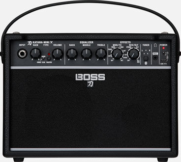 BOSS KTN-MINI X Battery Guitar Amp - Versatile Analog Tones & Dual Effects in Compact Design