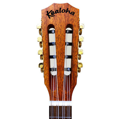 Kealoha KU-Series 8-String Tenor Ukulele Natural Satin Finish Mahogany Top — view 3