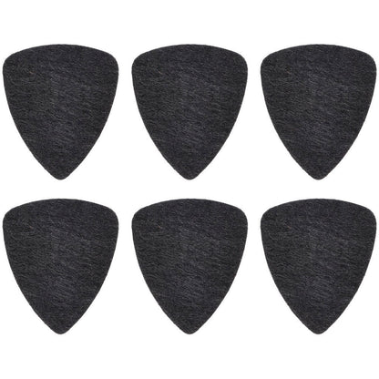 Kealoha Felt Ukulele Picks Black (Pack of 6) - High-Density Synthetic Wool Felt, Non-Slip, Triangle Shape, 25mm x 30mm — view 3