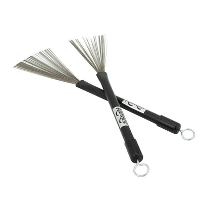 Kahzan Retractable Wire Brushes with Rubber Handle - Pair — view 4