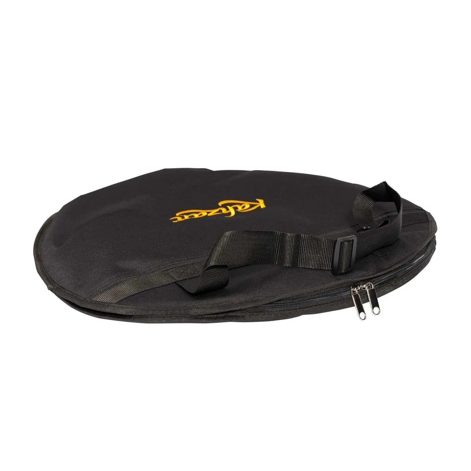 Kahzan 20" Padded Cymbal Carry Bag - Black, Heavy Duty Nylon, 8mm Foam Padding, Four Dividers, Front Pocket, Adjustable Handles — view 4