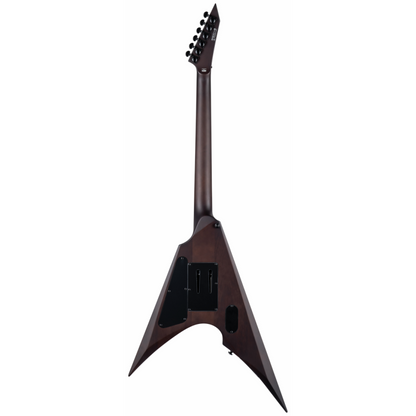 ESP LTD Arrow 1000 QM DBSB Guitar - Mahogany Body, 3Pc Maple Neck, 27 Baritone Scale, Black Finish — view 2