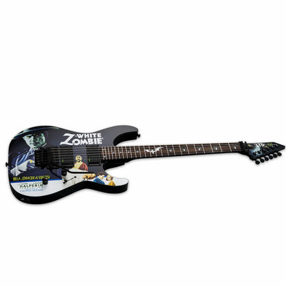 LTD KH-WZ Kirk Hammett White Zombie Graphic Guitar with Custom Case — view 3