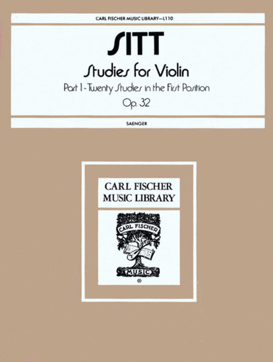 Studies 100 Op 32 Book 1 Nos 1-20 Violin Solo Book