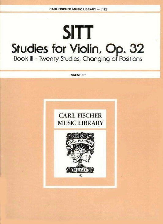 Sitt Studies for Violin Op. 32 Book 3 Nos. 41-60
