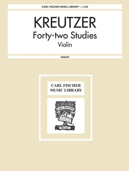 Kreutzer - 42 Studies Violin Ed Singer (Softcover Book)