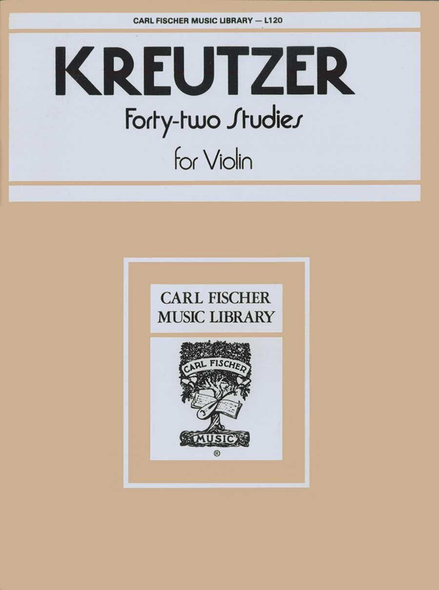 Kreutzer Forty Two Studies for Violin - Intermediate to Early Advanced Exercises