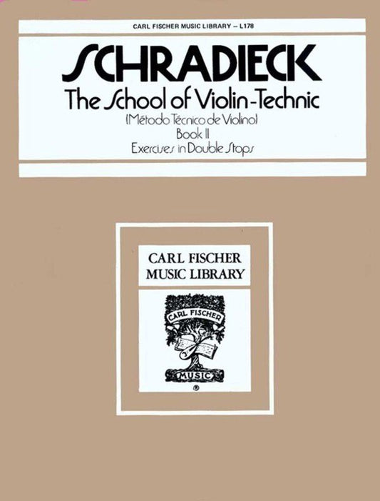 Schradieck: School of Violin Technic, Book 2 (Carl Fischer)