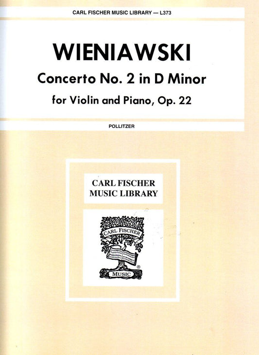 Wieniawski Concerto No. 2 in D Minor Op. 22 for Violin and Piano - 29 Pages