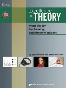 Excellence in Theory Workbook Book 3 by Neil A. Kjos Music Company - 56 Pages on Advanced Music Theory Concepts and Ear Training