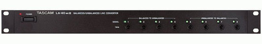 Tascam LA-40 MKIII 4-Channel Impedance Converter with RCA/XLR Inputs/Outputs