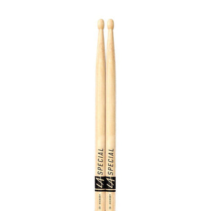 Promark 2B Wood Tip Drumsticks - 16" Length, 0.630" Grip, American Hickory, Oval Tip
