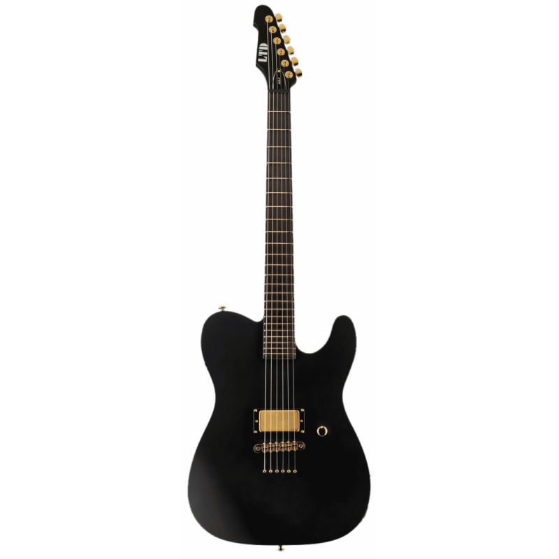 LTD Alan Ashby LTE Signature Black Satin Guitar with EMG 81 Pickup and Hardshell Case