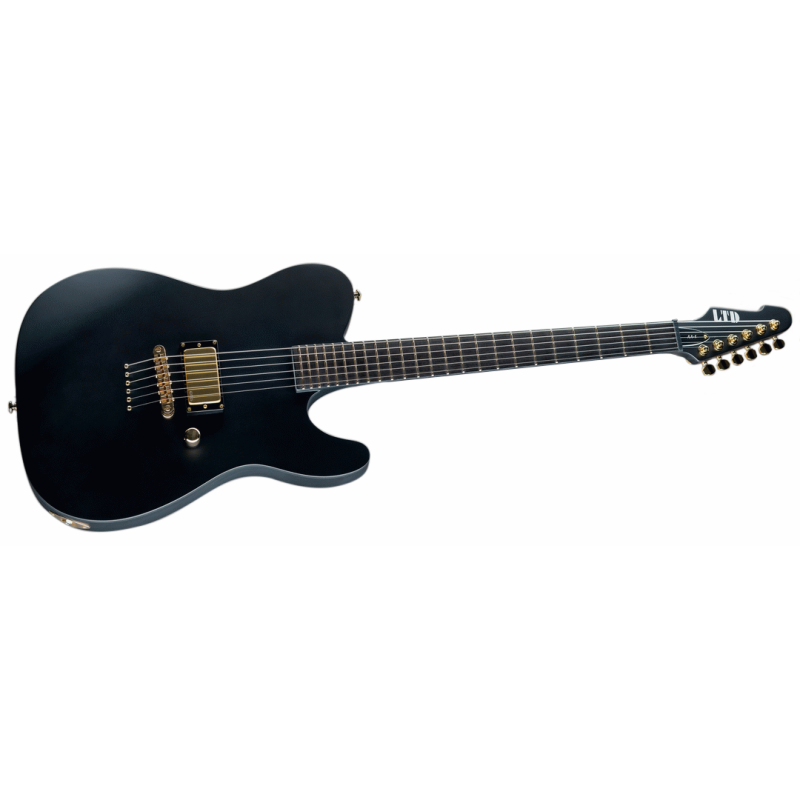 LTD Alan Ashby LTE Signature Black Satin Guitar with EMG 81 Pickup and Hardshell Case — view 3