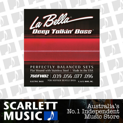 La Bella 670FHB2 Flat Wound Beatle Bass Strings 39-96 — view 2
