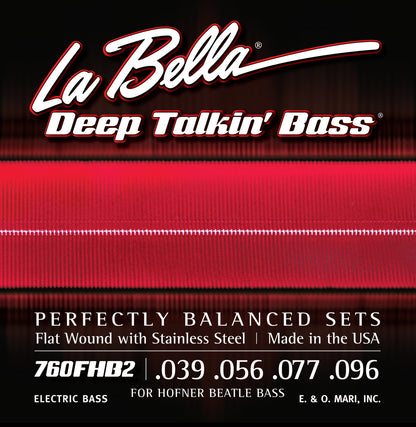 La Bella 670FHB2 Flat Wound Beatle Bass Strings 39-96
