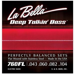 La Bella 760FL Deep Talkin Flat Wound Bass Strings 43-104