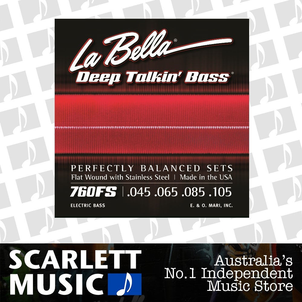 La Bella 760FS Deep Talkin Flat Wound Bass Strings 45-105 — view 2