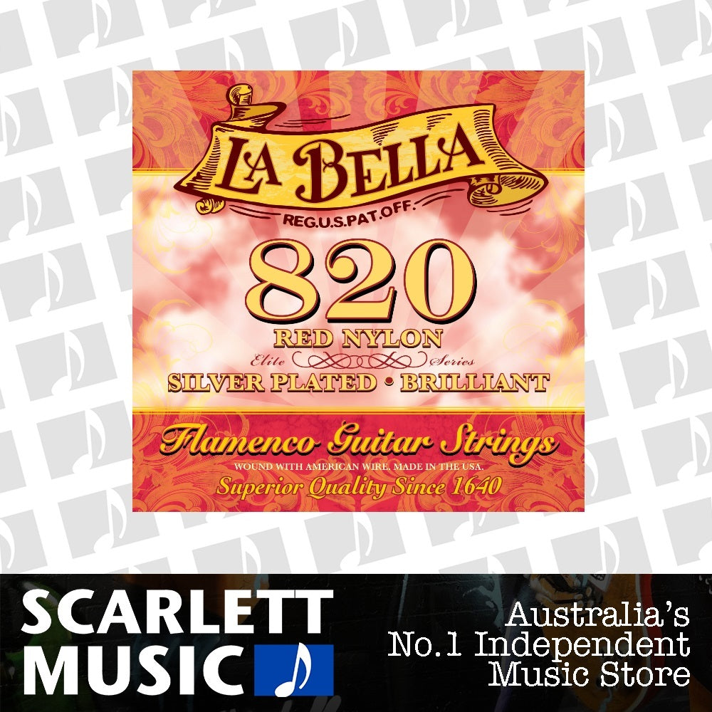 La Bella 820 Elite Flamenco Red Elite Nylon Guitar Strings — view 2