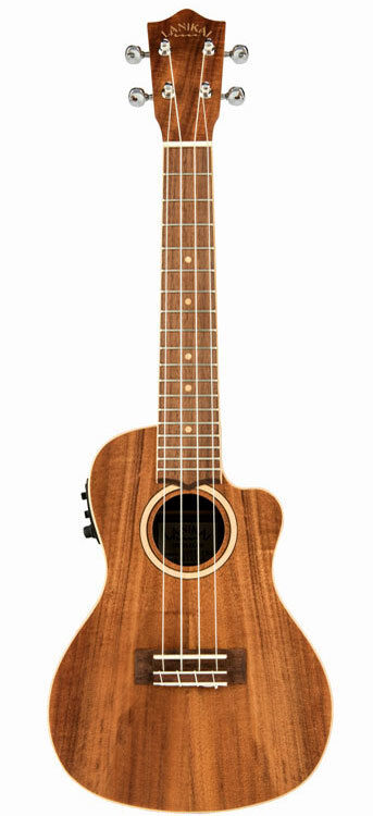 Lanikai Acacia Solid Top Concert Ukulele with Fishman Kula Preamp and Padded Gig Bag