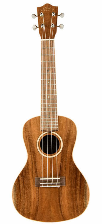 Lanikai Acacia Series All Solid Concert Ukulele with Gloss Finish and Foam Case
