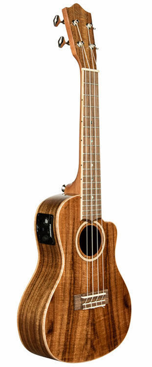 Lanikai Acacia Series Solid Concert Ukulele with Fishman Kula Preamp in Natural Gloss Finish — view 3