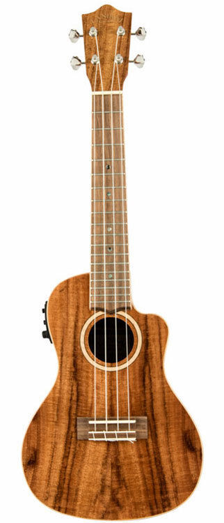 Lanikai Acacia Series Solid Concert Ukulele with Fishman Kula Preamp in Natural Gloss Finish