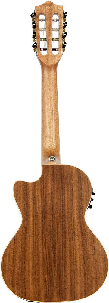 Lanikai Acacia Solid Top 8-String Tenor Ukulele with Fishman Kula Preamp and Padded Gig Bag - Natural Satin Finish — view 3