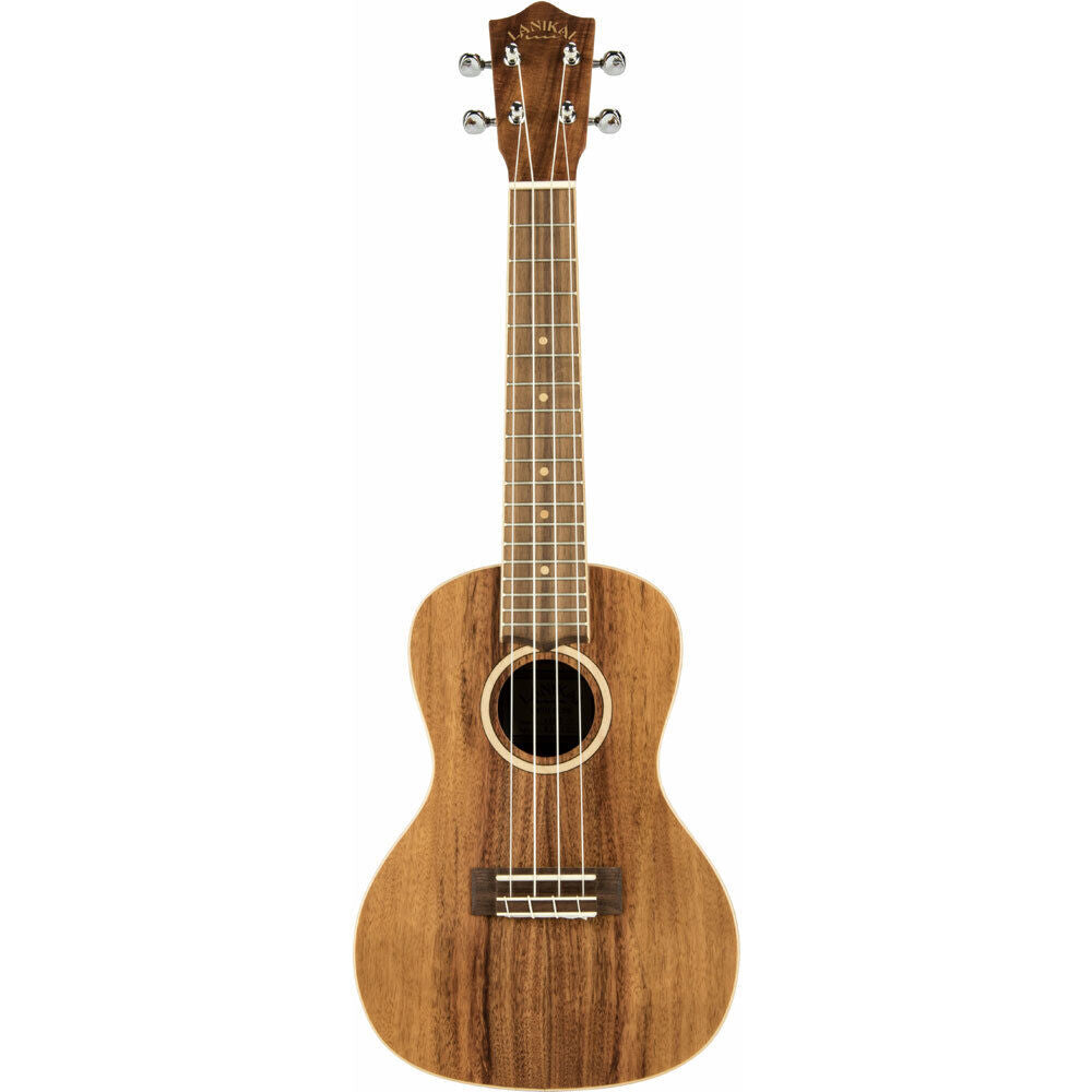 Lanikai Acacia Solid Top Concert Ukulele with Padded Gig Bag - Natural Satin Finish