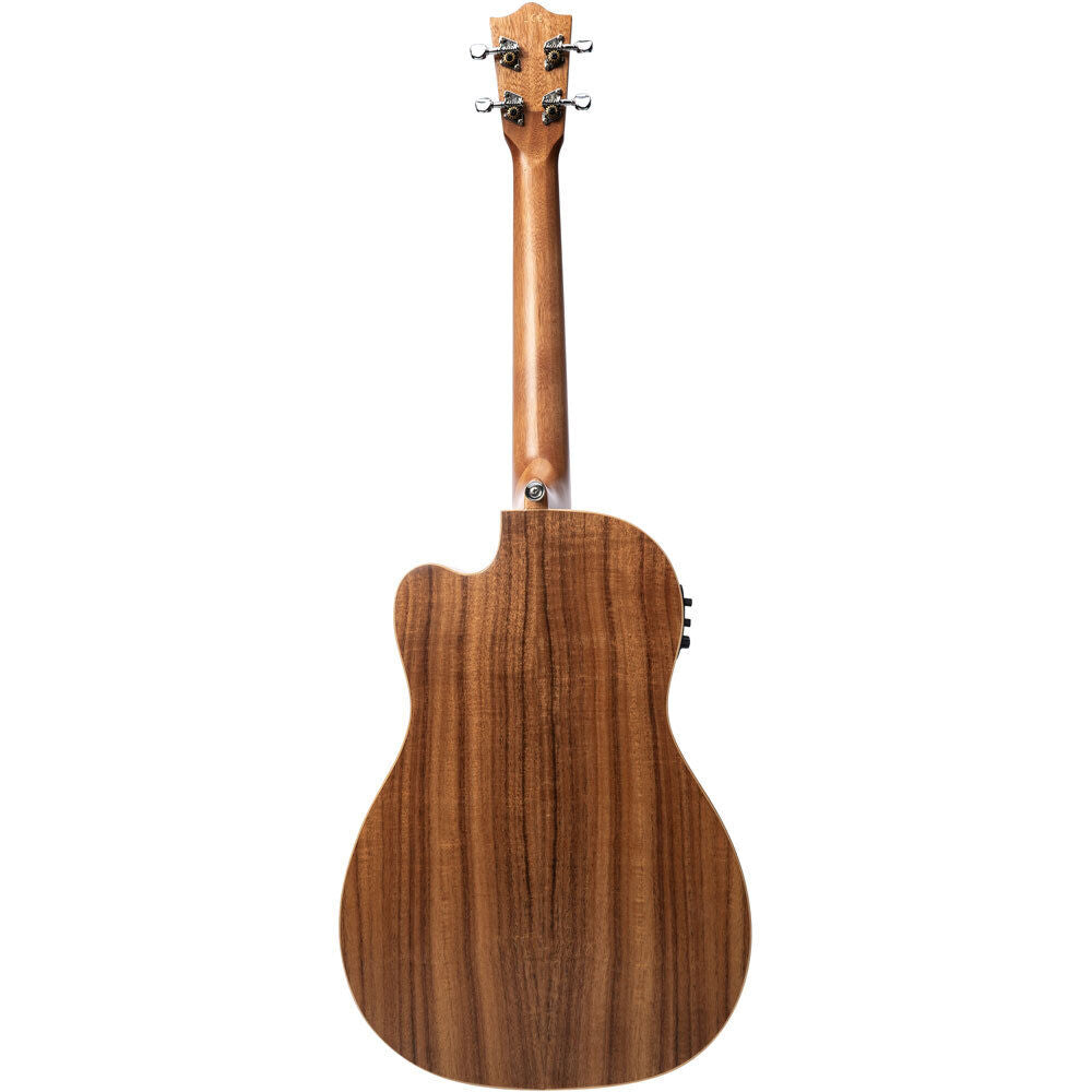 Lanikai Acacia Solid Top Baritone Electric Ukulele with Fishman Pickup and Gig Bag — view 2