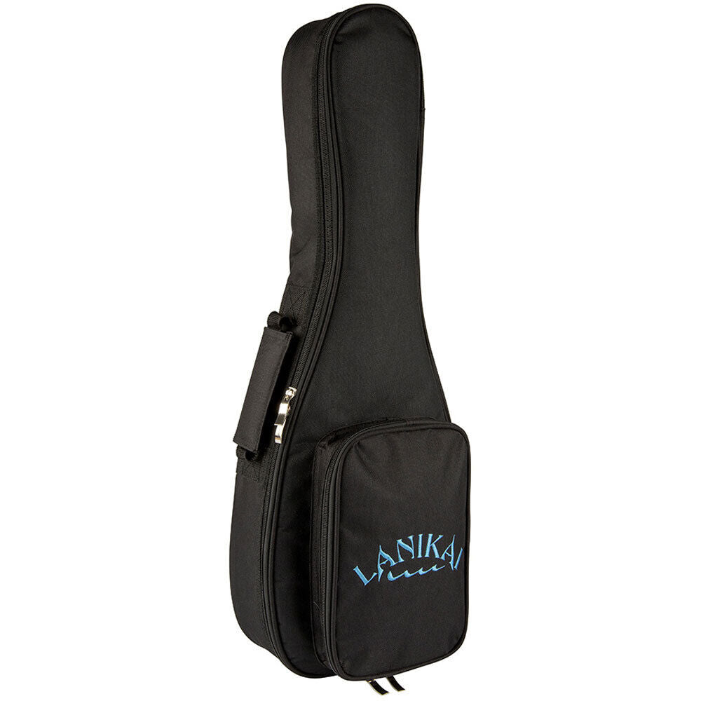 Lanikai Acacia Solid Top Baritone Electric Ukulele with Fishman Pickup and Gig Bag — view 6