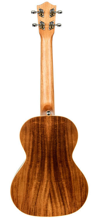 Lanikai Acacia Solid Top Tenor Ukulele with Padded Gig Bag in Natural Satin Finish — view 2