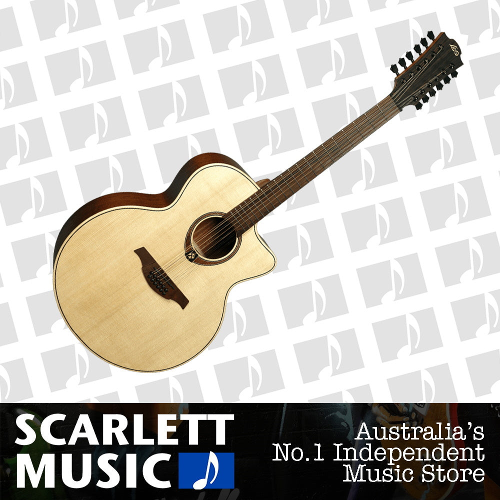 LAG T177JCE Jumbo 12 String Acoustic Guitar — view 2