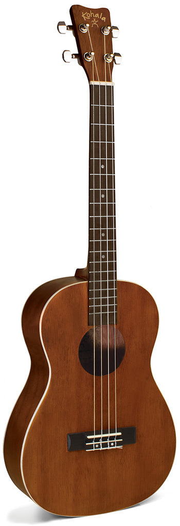 Kohala Akamai Series Baritone Ukulele - Natural Satin Finish, Eastern Mahogany, Geared Tuners, Rosewood Fingerboard, Aquila Strings