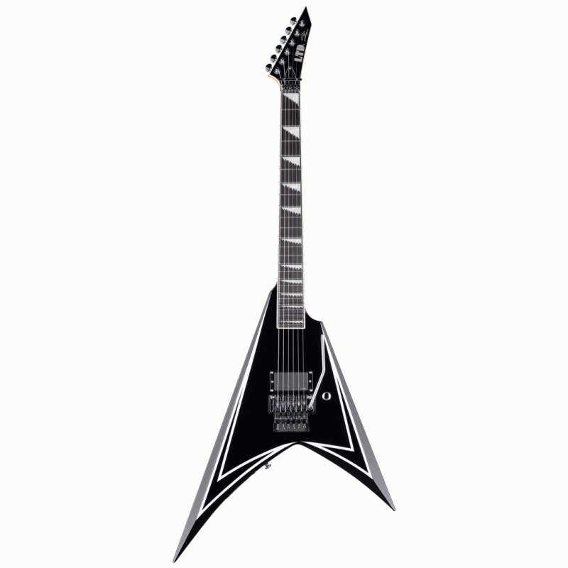 ESP LTD Alexi Sawtooth SE 20th Anniversary Black with White Pinstripes Electric Guitar
